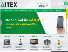 Tablet Screenshot of aitex.cz